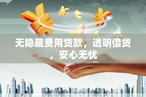 睢宁无隐藏费用贷款，透明借贷，安心无忧