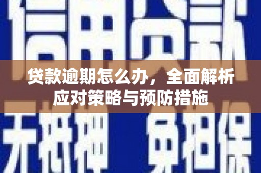睢宁贷款逾期怎么办，全面解析应对策略与预防措施