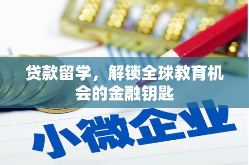 睢宁贷款留学，解锁全球教育机会的金融钥匙