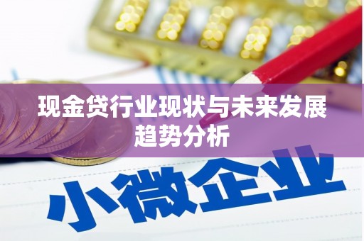 睢宁现金贷行业现状与未来发展趋势分析