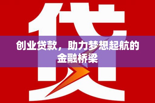 睢宁创业贷款，助力梦想起航的金融桥梁