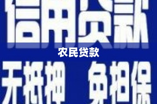 睢宁农民贷款