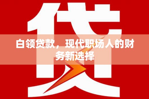 睢宁白领贷款，现代职场人的财务新选择