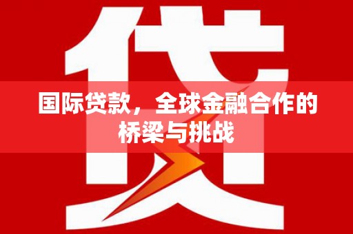 睢宁国际贷款，全球金融合作的桥梁与挑战