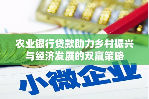 睢宁农业银行贷款助力乡村振兴与经济发展的双赢策略