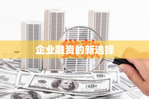 睢宁企业融资的新选择