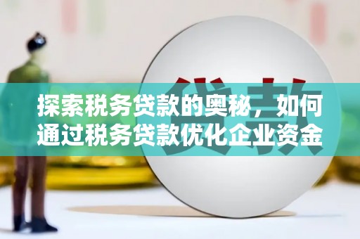 睢宁探索税务贷款的奥秘，如何通过税务贷款优化企业资金流