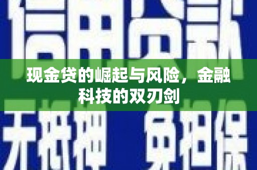 睢宁现金贷的崛起与风险，金融科技的双刃剑
