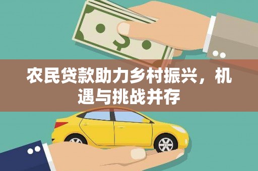 睢宁农民贷款助力乡村振兴，机遇与挑战并存
