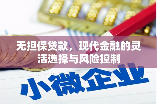 睢宁无担保贷款，现代金融的灵活选择与风险控制