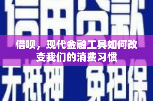 睢宁借呗，现代金融工具如何改变我们的消费习惯
