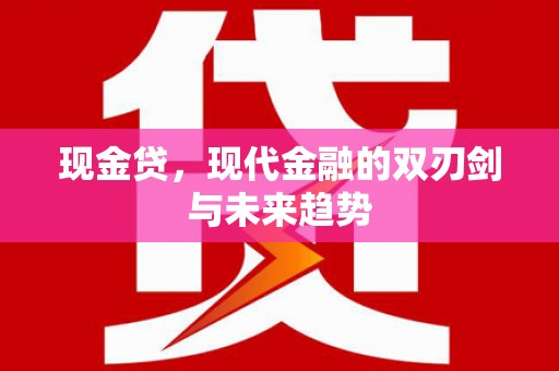 睢宁现金贷，现代金融的双刃剑与未来趋势