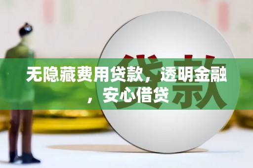 睢宁无隐藏费用贷款，透明金融，安心借贷