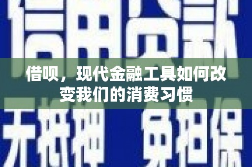 睢宁借呗，现代金融工具如何改变我们的消费习惯