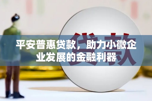 睢宁平安普惠贷款，助力小微企业发展的金融利器