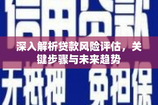 睢宁深入解析贷款风险评估，关键步骤与未来趋势