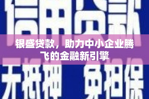 睢宁银盛贷款，助力中小企业腾飞的金融新引擎