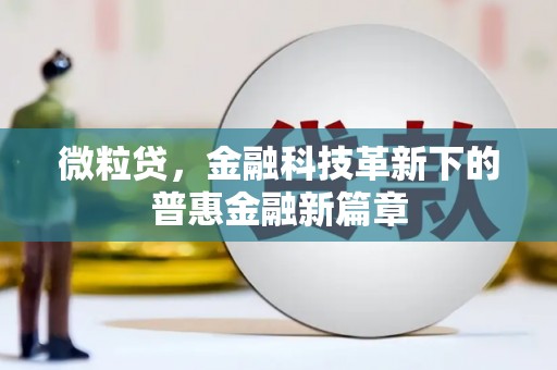 睢宁微粒贷，金融科技革新下的普惠金融新篇章