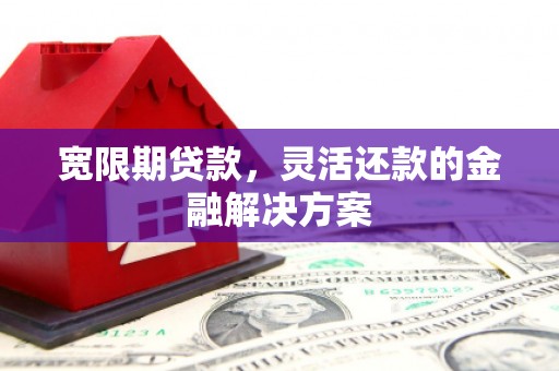 睢宁宽限期贷款，灵活还款的金融解决方案