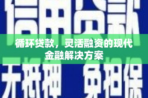 睢宁循环贷款，灵活融资的现代金融解决方案