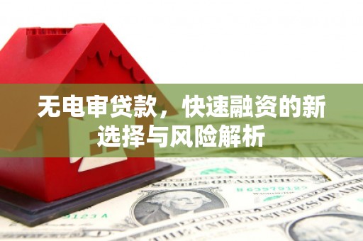 睢宁无电审贷款，快速融资的新选择与风险解析