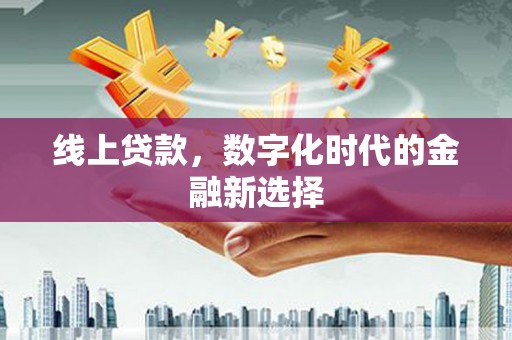 睢宁线上贷款，数字化时代的金融新选择