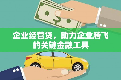 睢宁企业经营贷，助力企业腾飞的关键金融工具