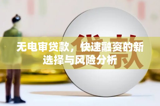 睢宁无电审贷款，快速融资的新选择与风险分析