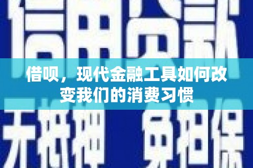 睢宁借呗，现代金融工具如何改变我们的消费习惯