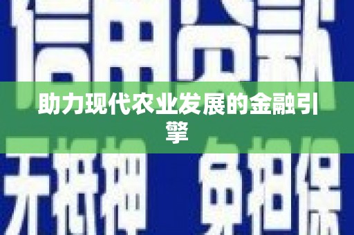 睢宁助力现代农业发展的金融引擎