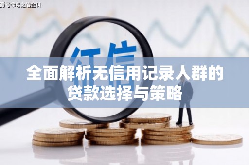 睢宁全面解析无信用记录人群的贷款选择与策略