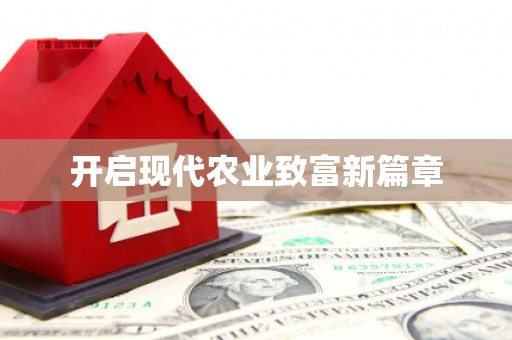 睢宁开启现代农业致富新篇章